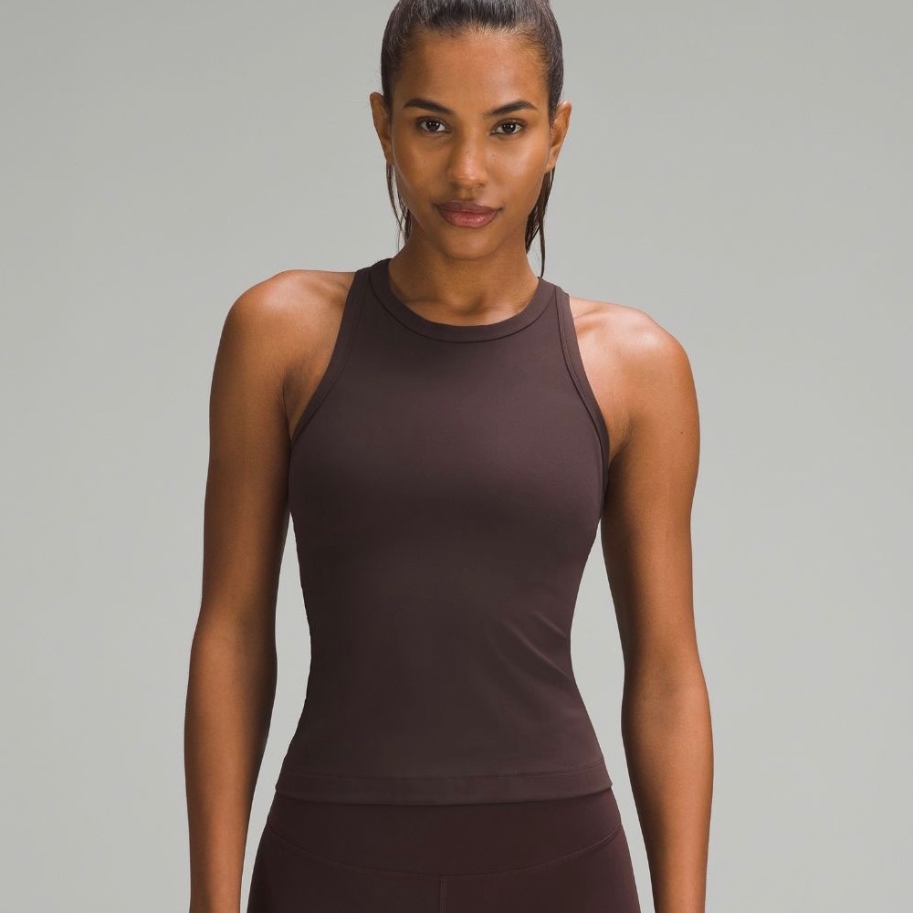 Size 4 like new Brown lululemon align tank!